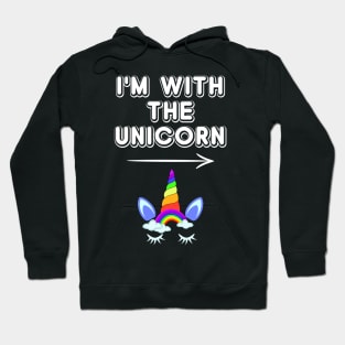 I'm With The Unicorn Birthday Party Hoodie